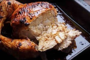 finished roasted chicken