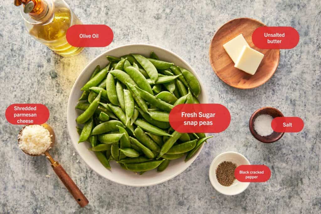 top overview of ingredients for cacio e pepe