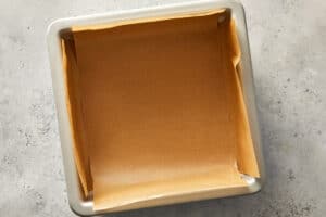 pan with parchment paper