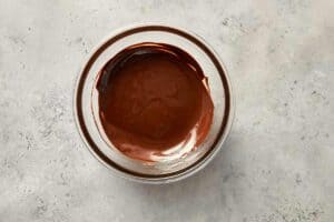 melted chocolate in a bowl