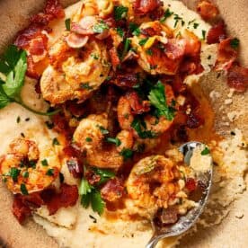 Close Up Shrimp and Grits
