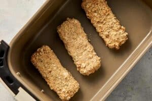 Mozzarella sticks ready to be cooked