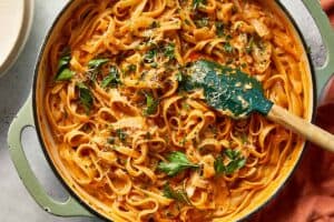 finished pasta ready to eat