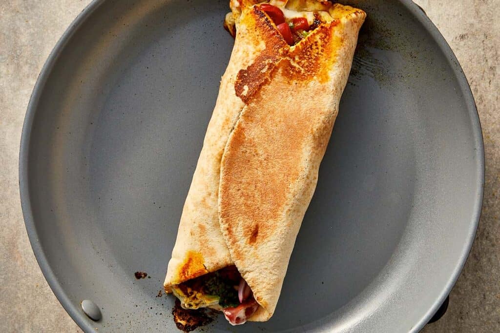 toasted chicken wrap
